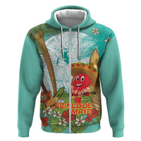 Hawaii Cinco de Mayo Zip Hoodie Chili Pepper Hula Girl Tropical Vibes