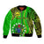 Polynesian Pride Cook Islands Bomber Jacket Mangaia Gospel Day Green Version LT14 Unisex Green - Polynesian Pride
