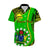 Personalised Cook Islands Hawaiian Shirt Mangaia Gospel Day Green Version LT14 - Polynesian Pride