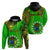 Custom Cook Islands Hoodie Mangaia Gospel Day Green Version LT14 Pullover Hoodie Green - Polynesian Pride