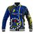 Polynesian Pride Cook Islands Baseball Jacket Mangaia Gospel Day Blue Version LT14 Unisex Blue - Polynesian Pride