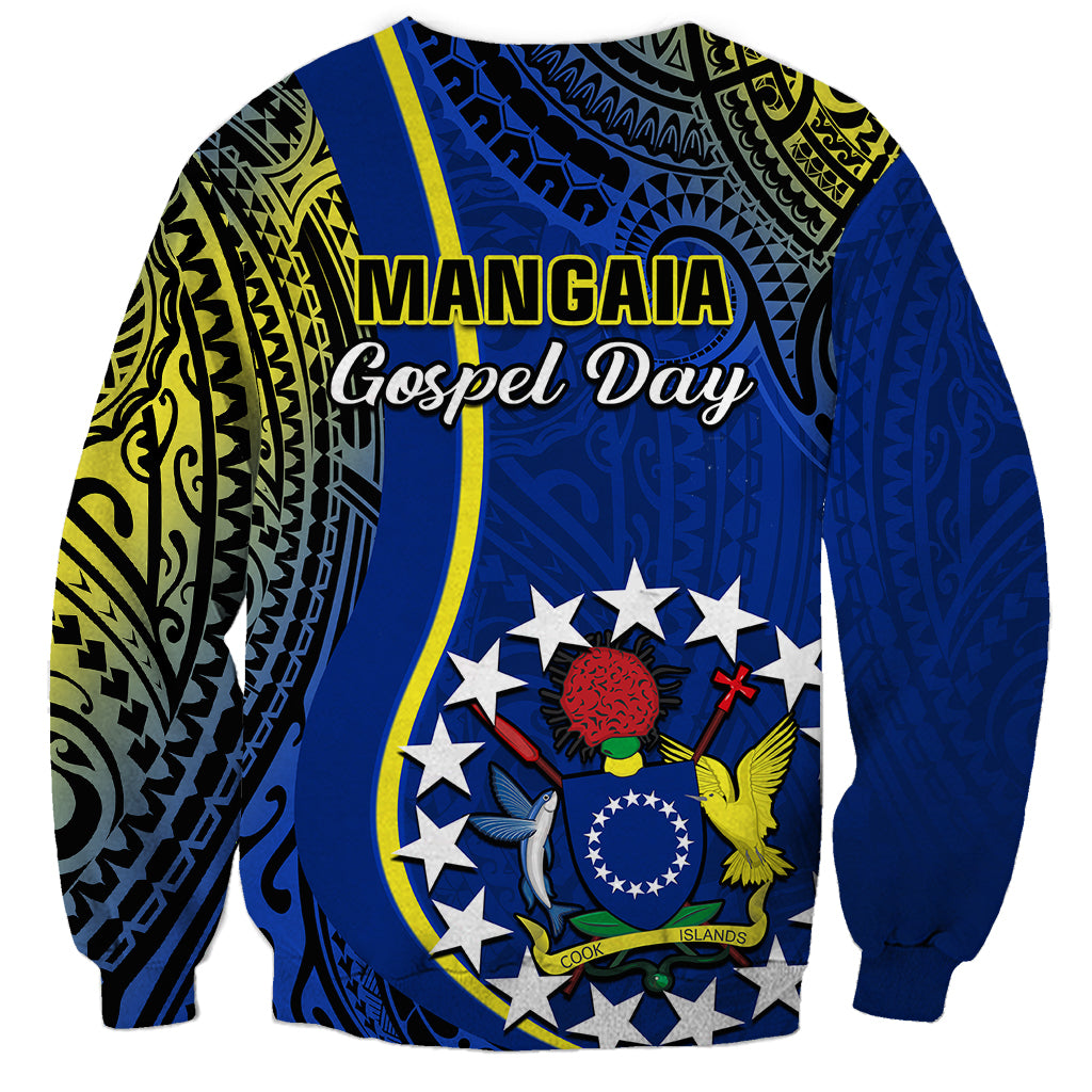 Polynesian Pride Cook Islands Sweatshirt Mangaia Gospel Day Blue Version LT14 - Polynesian Pride