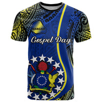 Polynesian Pride Cook Islands T Shirt Mangaia Gospel Day Blue Version LT14 Blue - Polynesian Pride