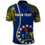 Custom Cook Islands Polo Shirt Mangaia Gospel Day Blue Version LT14 - Polynesian Pride