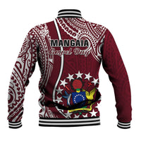 June 15 Mangaia Gospel Day Mangaia Cook Islands Baseball Jacket Maroon Version LT14 - Polynesian Pride
