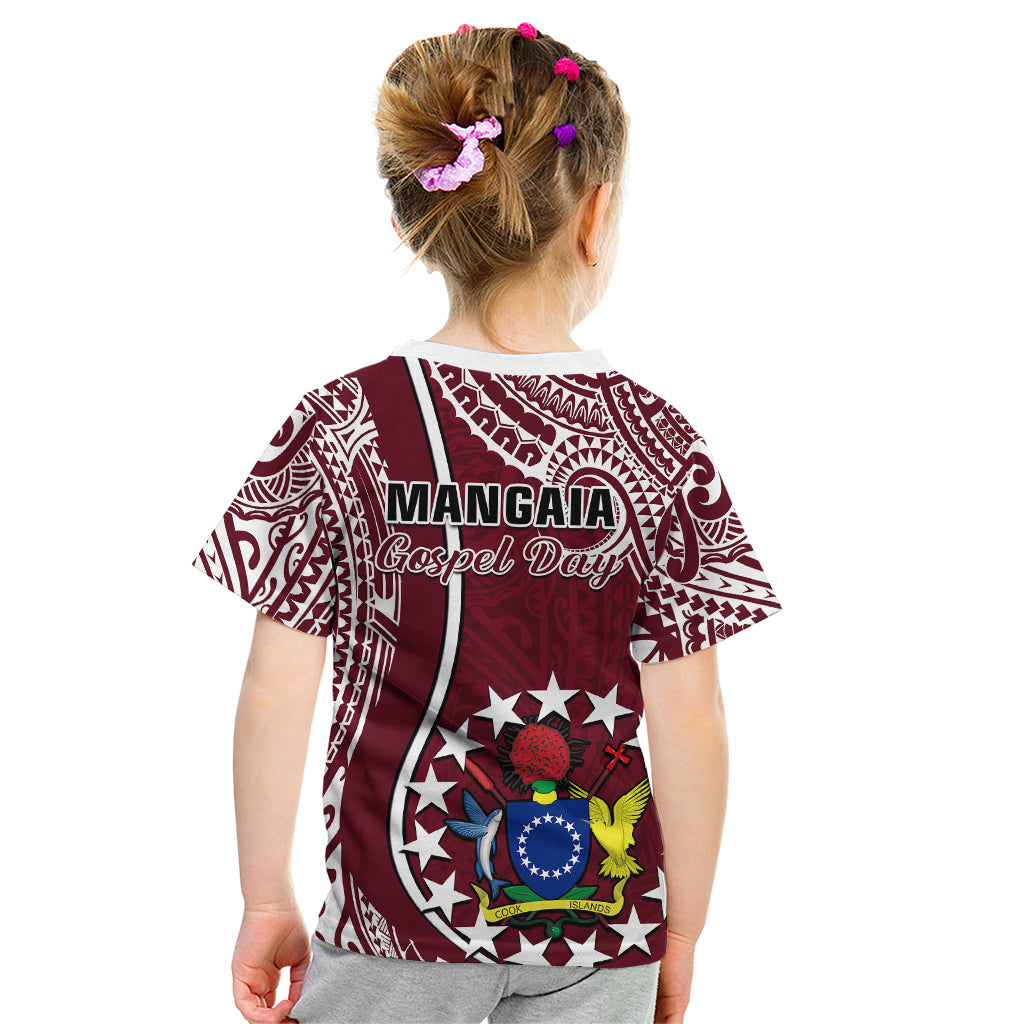 June 15 Mangaia Gospel Day Mangaia Cook Islands Kid T Shirt Maroon Version LT14 - Polynesian Pride