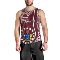June 15 Mangaia Gospel Day Mangaia Cook Islands Men Tank Top Maroon Version LT14 - Polynesian Pride