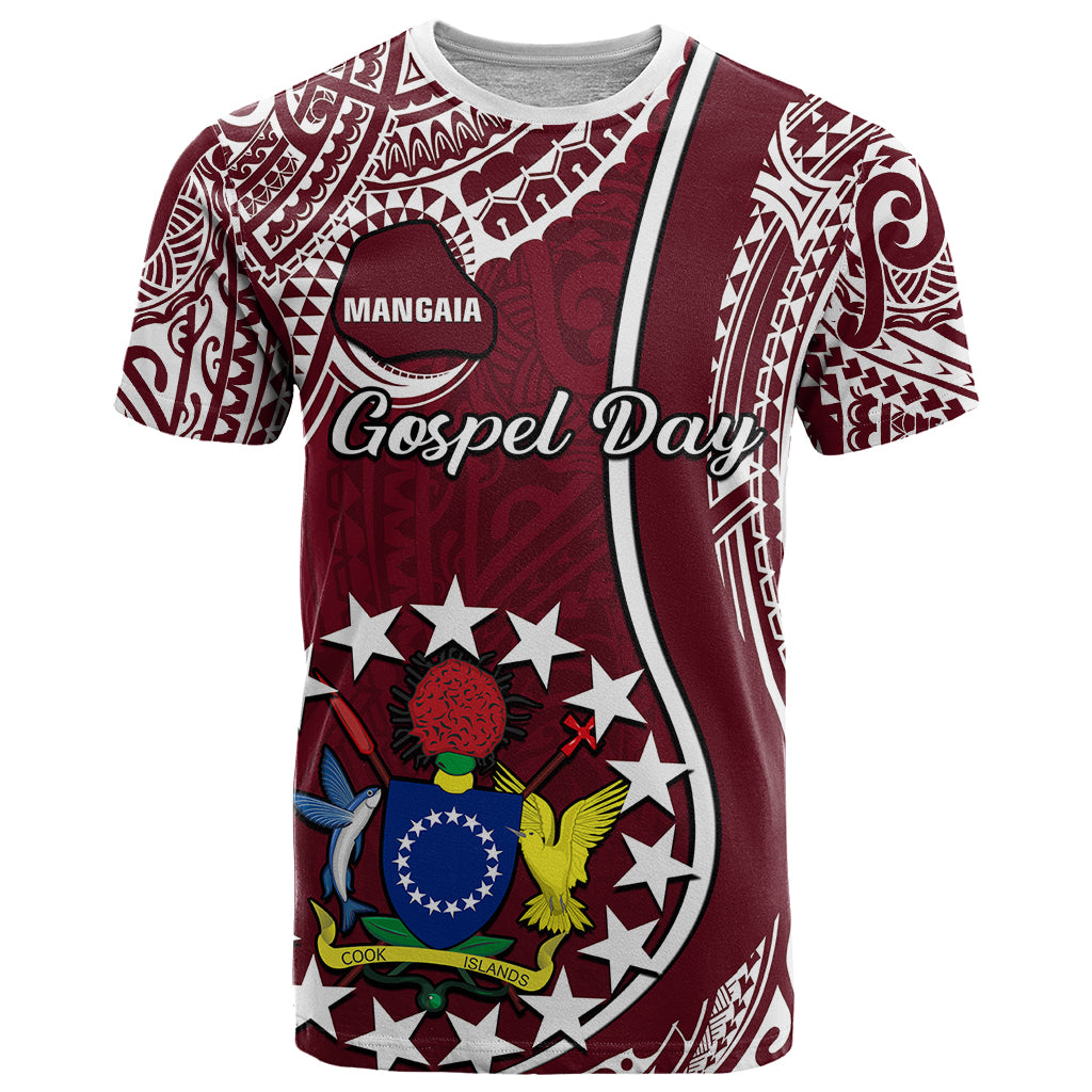 June 15 Mangaia Gospel Day Mangaia Cook Islands T Shirt Maroon Version LT14 Maroon - Polynesian Pride