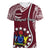 June 15 Mangaia Gospel Day Mangaia Cook Islands Women V Neck T Shirt Maroon Version LT14 - Polynesian Pride