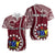 Personalised Cook Islands Matching Hawaiian Shirt and Dress June 15 Mangaia Gospel Day Maroon Version LT14 No Dress Maroon - Polynesian Pride