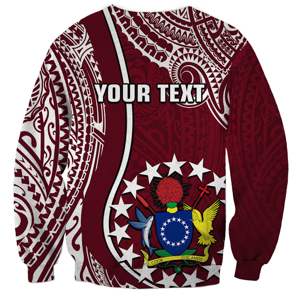 Personalised June 15 Mangaia Gospel Day Mangaia Cook Islands Sweatshirt Maroon Version LT14 - Polynesian Pride