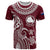 Custom Mangaia Cook Islands T Shirt Polynesian Sea Turtle LT14 Maroon - Polynesian Pride
