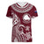 Personalised Mangaia Cook Islands Women V Neck T Shirt Polynesian Sea Turtle LT14 - Polynesian Pride