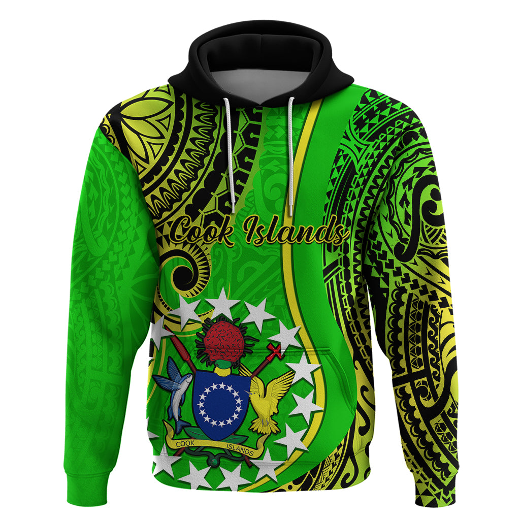 Polynesian Pride Cook Islands Hoodie Kuki Airani Coat of Arms LT14 - Polynesian Pride