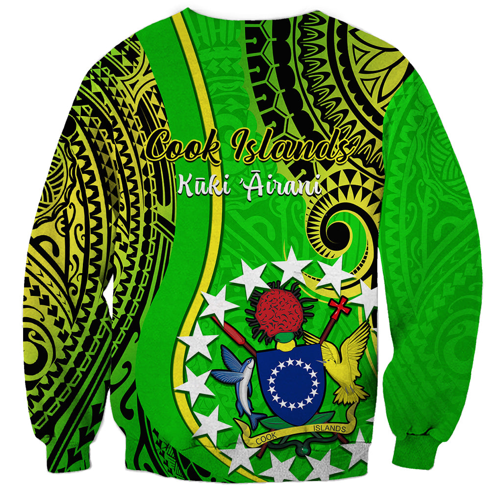 Polynesian Pride Cook Islands Sweatshirt Kuki Airani Coat Of Arms LT14 - Polynesian Pride