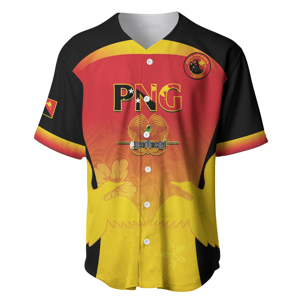 Custom Papua New Guinea Cricket Baseball Jersey 2024 Go PNG