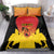 Custom Papua New Guinea Cricket Bedding Set 2024 Go PNG