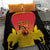 Custom Papua New Guinea Cricket Bedding Set 2024 Go PNG