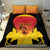 Custom Papua New Guinea Cricket Bedding Set 2024 Go PNG