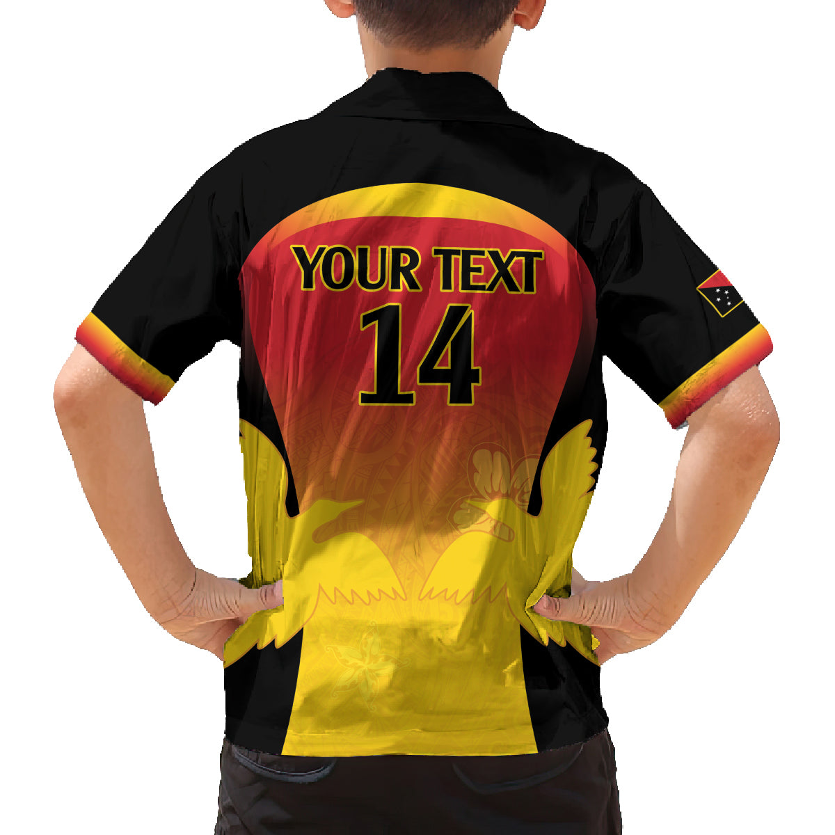 Custom Papua New Guinea Cricket Family Matching Long Sleeve Bodycon Dress and Hawaiian Shirt 2024 Go PNG