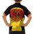 Custom Papua New Guinea Cricket Family Matching Off Shoulder Short Dress and Hawaiian Shirt 2024 Go PNG