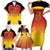 Custom Papua New Guinea Cricket Family Matching Short Sleeve Bodycon Dress and Hawaiian Shirt 2024 Go PNG