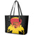 Custom Papua New Guinea Cricket Leather Tote Bag 2024 Go PNG