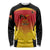 Custom Papua New Guinea Cricket Long Sleeve Shirt 2024 Go PNG