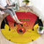 Custom Papua New Guinea Cricket Round Carpet 2024 Go PNG