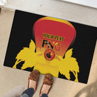 Custom Papua New Guinea Cricket Rubber Doormat 2024 Go PNG