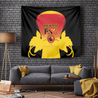 Custom Papua New Guinea Cricket Tapestry 2024 Go PNG