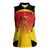 Custom Papua New Guinea Cricket Women Sleeveless Polo Shirt 2024 Go PNG