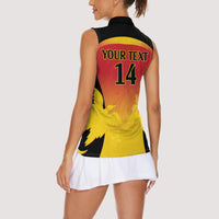Custom Papua New Guinea Cricket Women Sleeveless Polo Shirt 2024 Go PNG