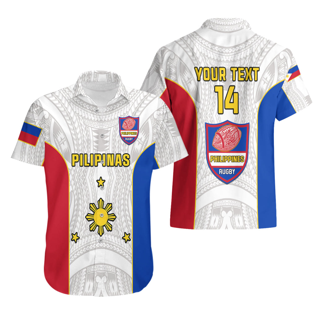 Personalised Philippines Rugby Hawaiian Shirt Pacific Pilipinas Go Tamaraws LT14 - Polynesian Pride