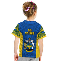 Solomon Islands Rugby Kid T Shirt Pacific Go Solies LT14 - Polynesian Pride