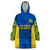 Solomon Islands Rugby Wearable Blanket Hoodie Pacific Go Solies LT14 One Size Blue - Polynesian Pride