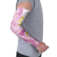 Purple Hawaii Shark Tattoo Arm Sleeves Puakenikeni Lei Plumeria Polynesian Pattern LT14 - Polynesian Pride