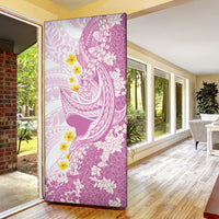 Purple Hawaii Shark Tattoo Door Cover Puakenikeni Lei Plumeria Polynesian Pattern LT14 - Polynesian Pride