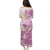 Purple Hawaii Shark Tattoo Puletasi Puakenikeni Lei Plumeria Polynesian Pattern LT14 - Polynesian Pride