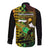 Paddle Board Hawaii Long Sleeve Button Shirt Molokai 2 Oahu World Championships Kakau Pattern LT14 - Polynesian Pride