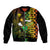 Personalised Paddle Board Hawaii Bomber Jacket Molokai 2 Oahu World Championships Kakau Pattern LT14 Unisex Black - Polynesian Pride