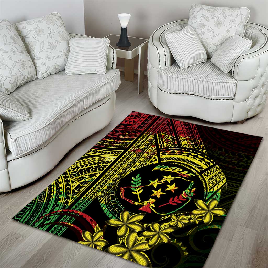 Reggae Kosrae Liberation Day Area Rug September 8 Polynesian Tattoo - Polynesian Pride