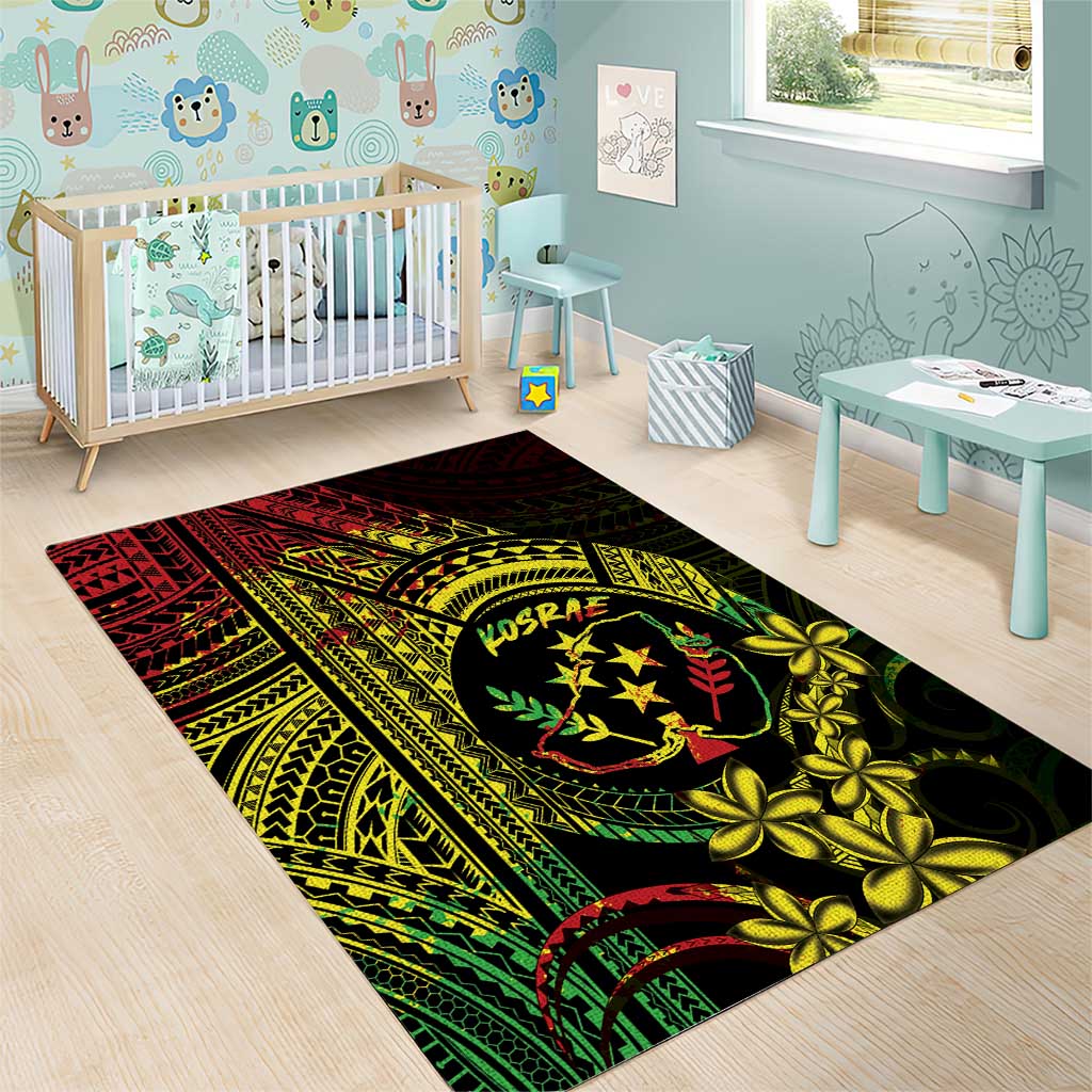 Reggae Kosrae Liberation Day Area Rug September 8 Polynesian Tattoo - Polynesian Pride