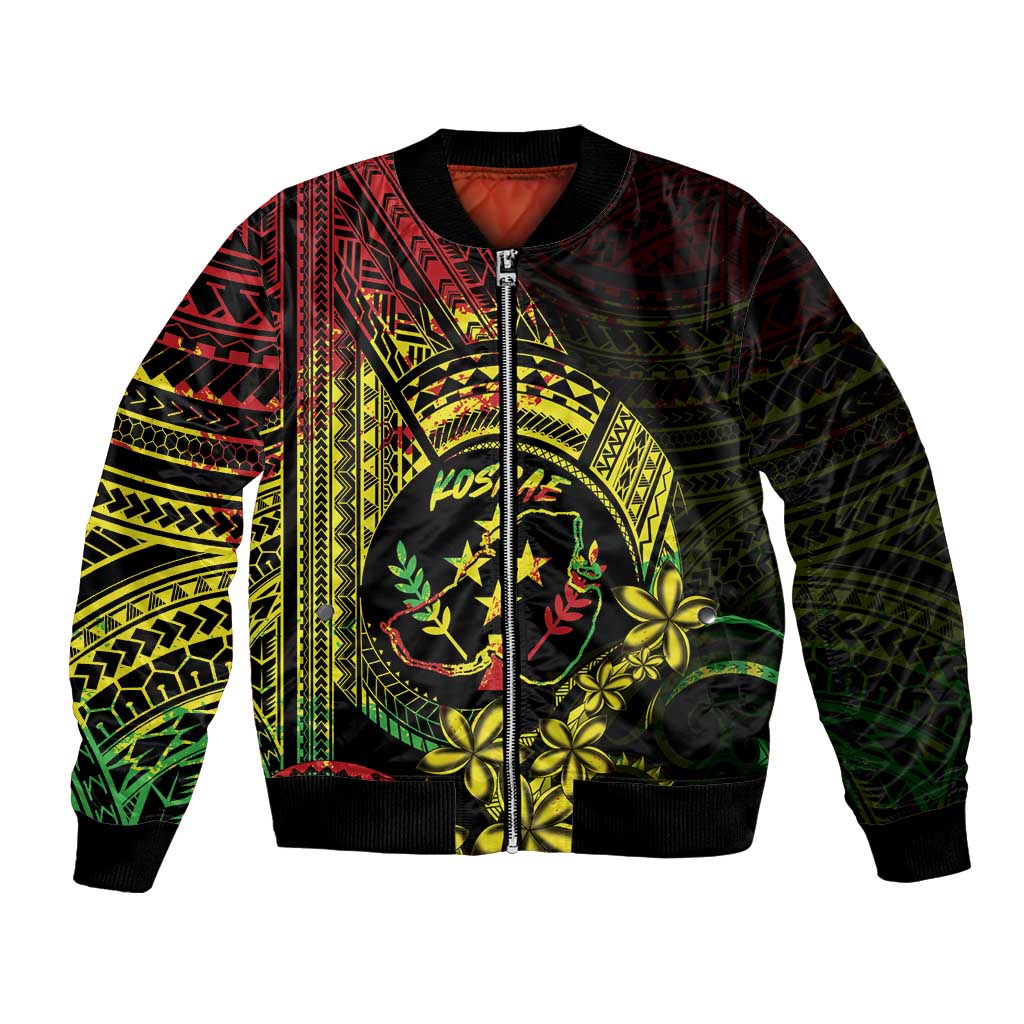 Reggae Kosrae Liberation Day Bomber Jacket September 8 Polynesian Tattoo LT14 Unisex Reggae - Polynesian Pride