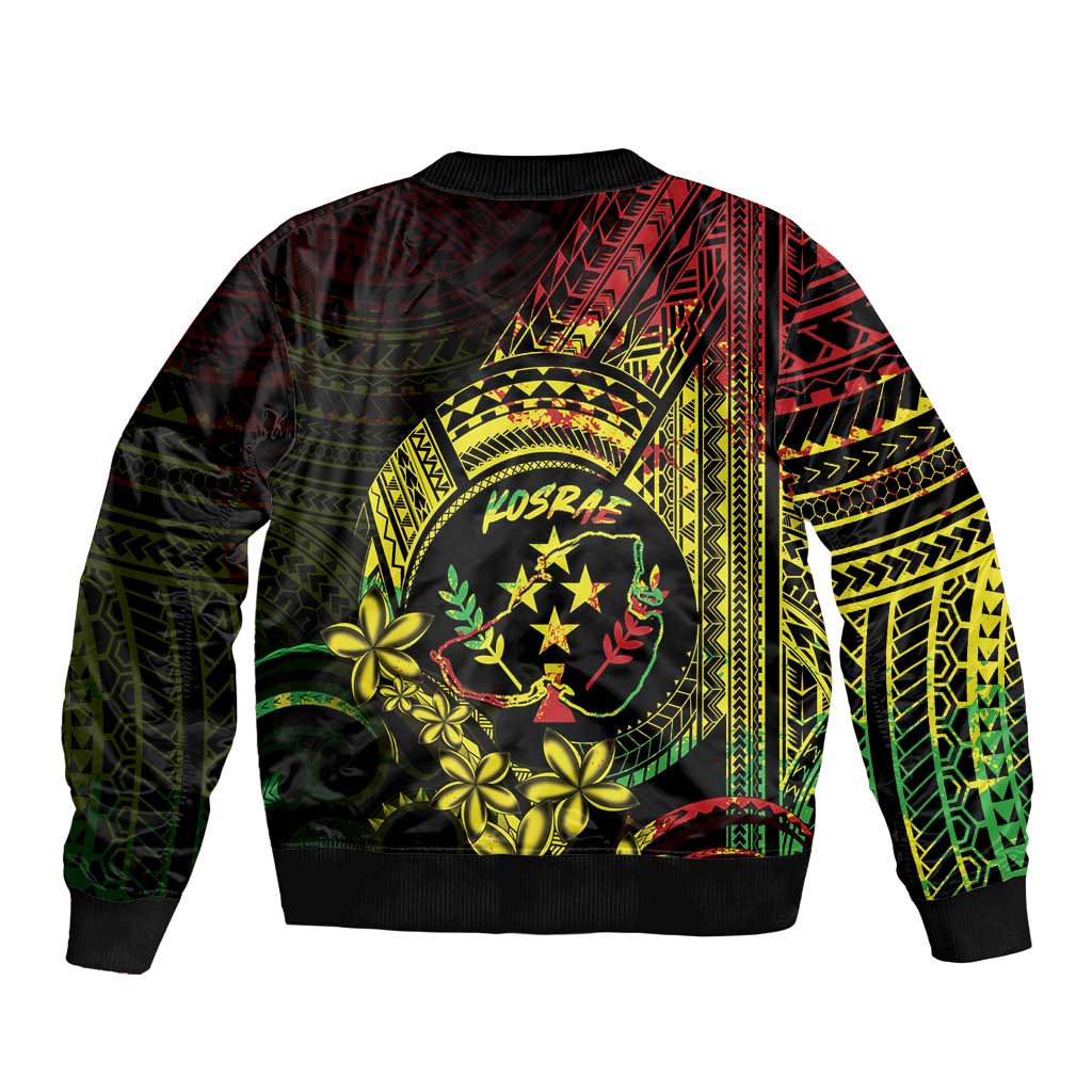 Reggae Kosrae Liberation Day Bomber Jacket September 8 Polynesian Tattoo - Polynesian Pride