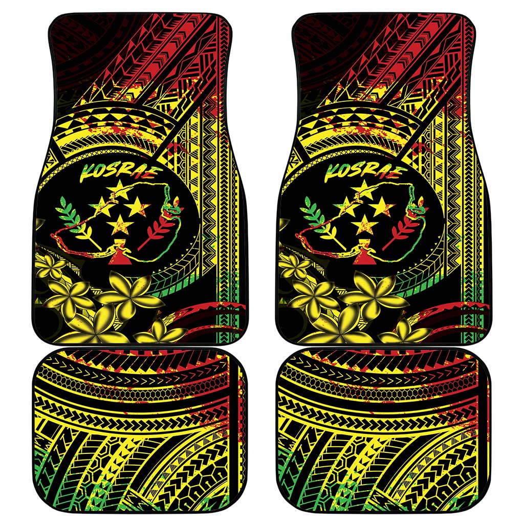 Reggae Kosrae Liberation Day Car Mats September 8 Polynesian Tattoo - Polynesian Pride