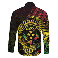 Reggae Kosrae Liberation Day Family Matching Summer Maxi Dress and Hawaiian Shirt September 8 Polynesian Tattoo - Polynesian Pride