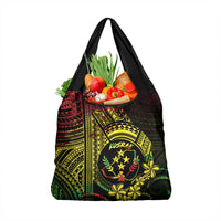Reggae Kosrae Liberation Day Grocery Bag September 8 Polynesian Tattoo - Polynesian Pride