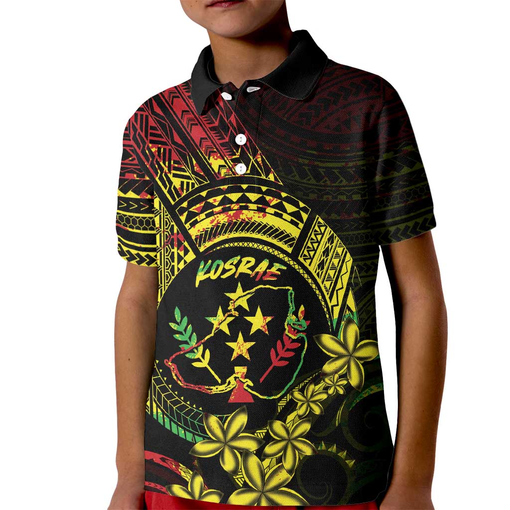 Reggae Kosrae Liberation Day Kid Polo Shirt September 8 Polynesian Tattoo LT14 Kid Reggae - Polynesian Pride