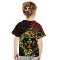 Reggae Kosrae Liberation Day Kid T Shirt September 8 Polynesian Tattoo - Polynesian Pride